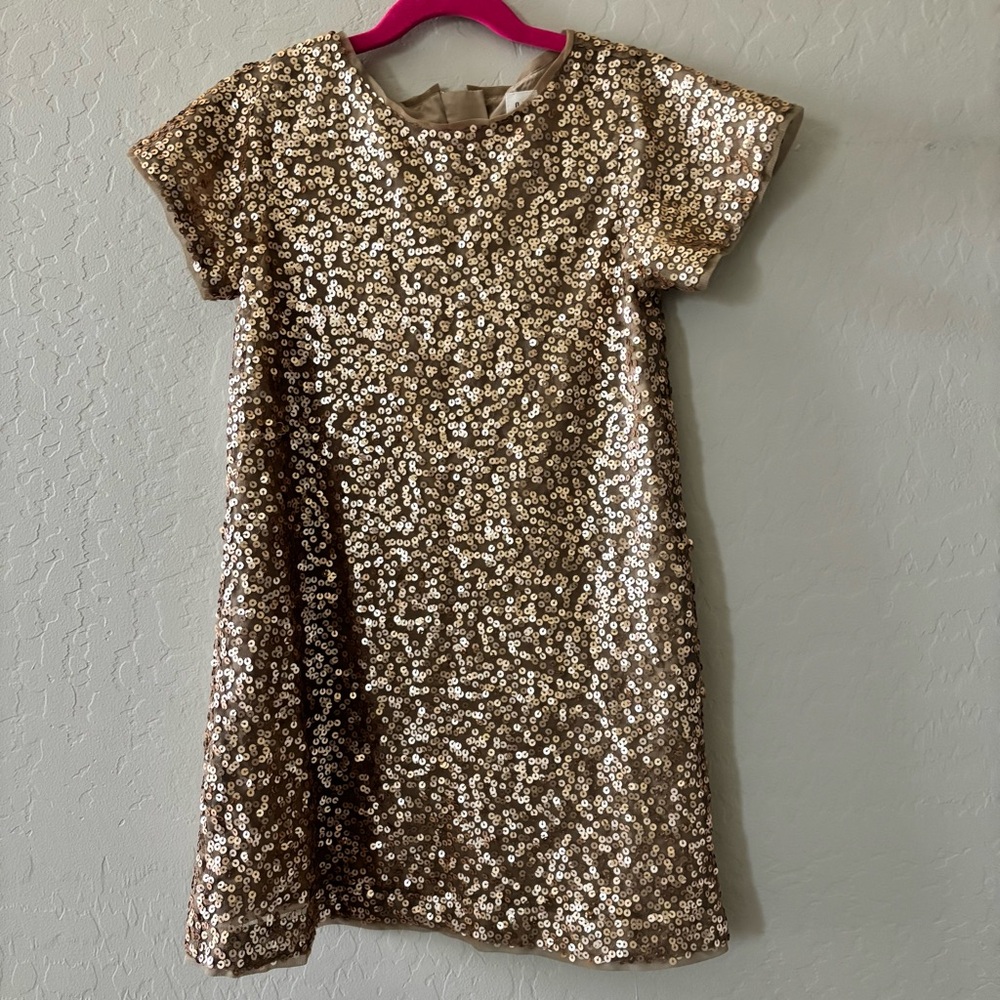 GAP Kids Gold Sequin Dress S
